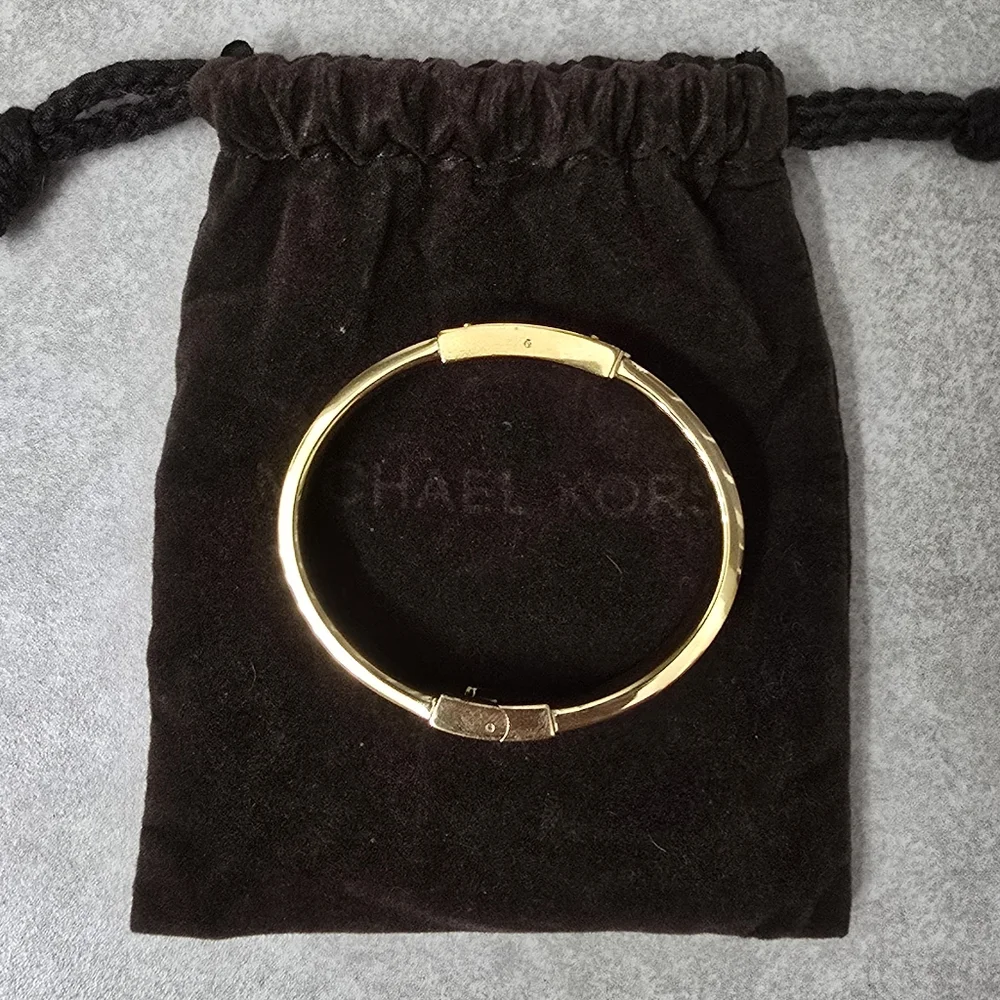 Micheal Kors Gold Bangle Bracelet - Picture 4 of 5